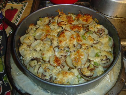 Gratin Dauphinois (scalloped potatoes) from Julia Child's 'Mastering the Art of French Cooking'
