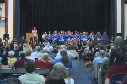 a picture of the 2013 Alternative Family Education (AFE) graduating seniors and 8th graders