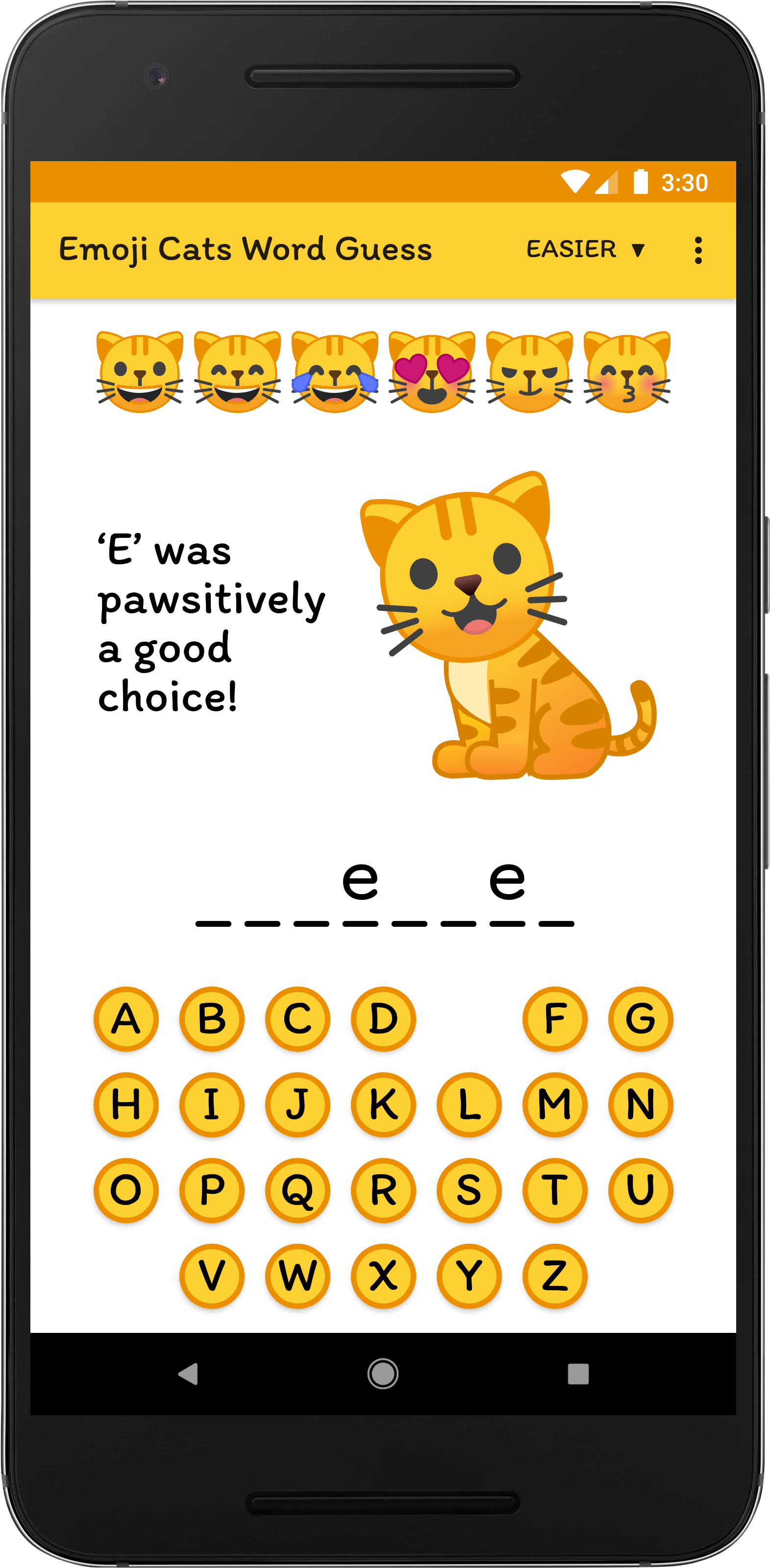 and Tricks for guessing letters – Emoji Cats Word Guess