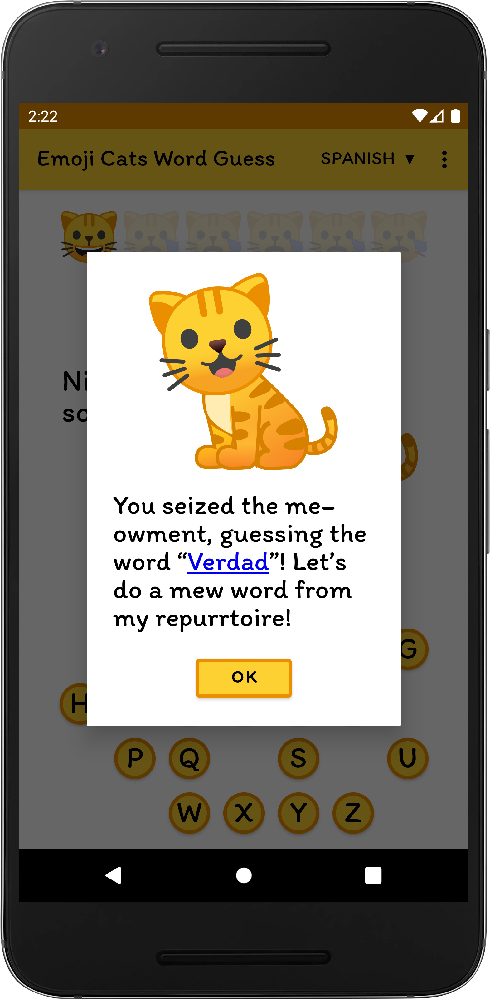 Emoji Cats is a language-learning app too – Emoji Word Guess