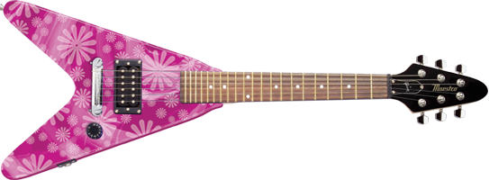 Pink flying deals v guitar