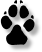 a dog's-pawprint dingbat