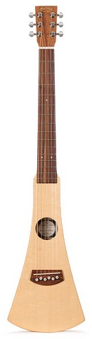 a picture of the redesigned Martin Backpacker guitar