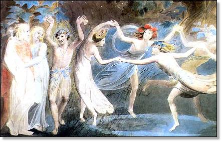 'Oberon, Titania and Puck' by William Blake
