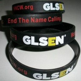 No Name-Calling Week 'Words Can Hurt. End the Name-Calling' anti-bullying wristbands