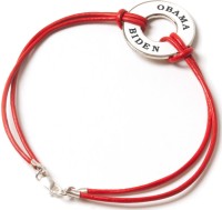 A red leather and metal Obama-Biden bracelet from the Obama for America 2012 store